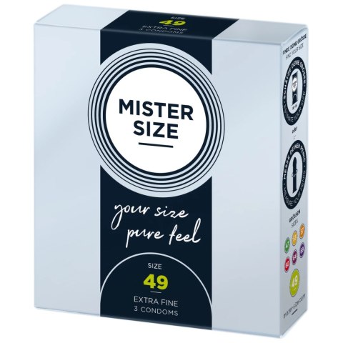 Prezerwatywy - Mister Size 49 mm (3 szt) Mister Size Prezerwatywy - Mister Size 49 mm (3 szt) Mister Size