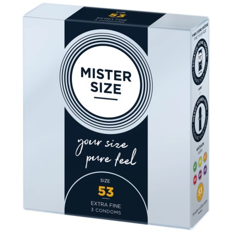 Prezerwatywy - Mister Size 53 mm (3 szt) Mister Size Prezerwatywy - Mister Size 53 mm (3 szt) Mister Size