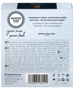 Prezerwatywy - Mister Size 57 mm (3 szt) Mister Size