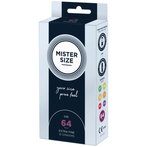 Prezerwatywy - Mister Size 64 mm (10 szt) Mister Size Prezerwatywy - Mister Size 64 mm (10 szt) Mister Size