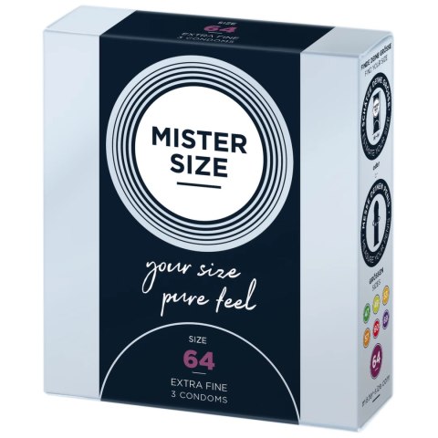 Prezerwatywy - Mister Size 64 mm (3 szt) Mister Size Prezerwatywy - Mister Size 64 mm (3 szt) Mister Size