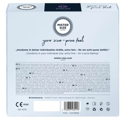 Prezerwatywy - Mister Size 69 mm (36 szt) Mister Size Prezerwatywy - Mister Size 69 mm (36 szt) Mister Size