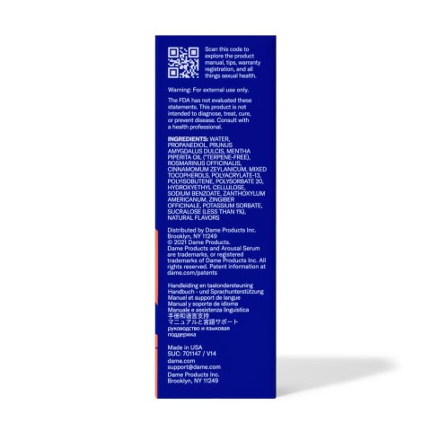 Serum stymulujące - Dame Products Arousal Serum 30 ml Dame Products Serum stymulujące - Dame Products Arousal Serum 30 ml Dame Products
