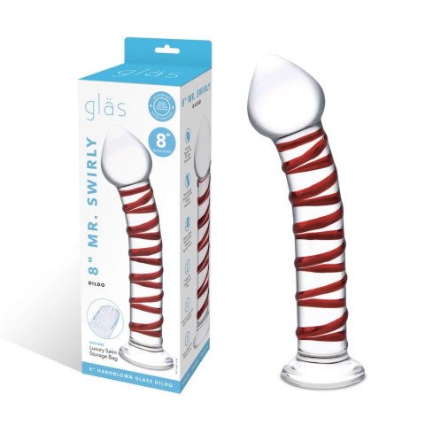 Szklane dildo - Glas Mr. Swirly 20,3 cm Glas Szklane dildo - Glas Mr. Swirly 20,3 cm Glas