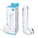 Szklane dildo - Glas Realistic Ribbed Glas