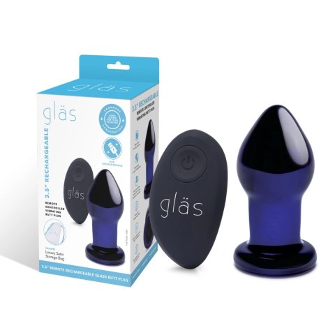 Szklany plug analny wibrujący - Glas Vibrating Butt Plug Glas Szklany plug analny wibrujący - Glas Vibrating Butt Plug Glas
