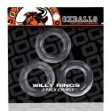 Trzypak pierścieni - Oxballs Willy Rings 3-pack Cockrings Clear Oxballs