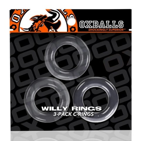 Trzypak pierścieni - Oxballs Willy Rings 3-pack Cockrings Clear Oxballs Trzypak pierścieni - Oxballs Willy Rings 3-pack Cockrings Clear Oxballs