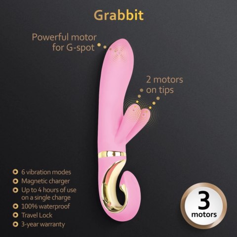 Wibrator - Gvibe Grabbit Pink Gvibe Wibrator - Gvibe Grabbit Pink Gvibe