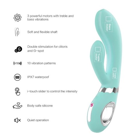 Wibrator - Nomi Tang Wild Rabbit 2 Teal Nomi Tang Wibrator - Nomi Tang Wild Rabbit 2 Teal Nomi Tang