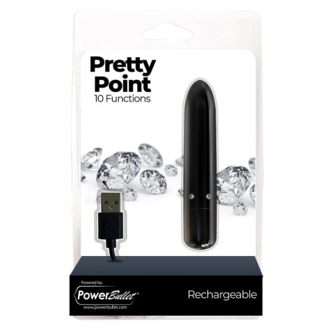 Wibrator - PowerBullet Pretty Point Black PowerBullet Wibrator - PowerBullet Pretty Point Black PowerBullet