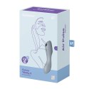 Wibrator z masażerem powietrznym - Satisfyer Curvy Trinity 3 Blue Grey Satisfyer
