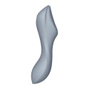 Wibrator z masażerem powietrznym - Satisfyer Curvy Trinity 3 Blue Grey Satisfyer