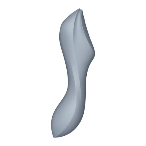 Wibrator z masażerem powietrznym - Satisfyer Curvy Trinity 3 Blue Grey Satisfyer Wibrator z masażerem powietrznym - Satisfyer Curvy Trinity 3 Blue Grey Satisfyer