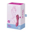 Wibrator z masażerem powietrznym - Satisfyer Curvy Trinity 3 Red Satisfyer