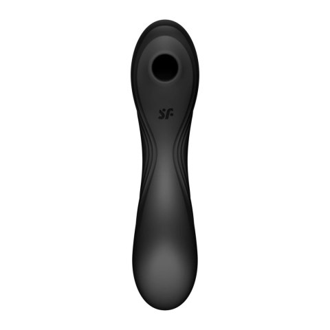 Wibrator z masażerem powietrznym - Satisfyer Curvy Trinity 4 Black Satisfyer Wibrator z masażerem powietrznym - Satisfyer Curvy Trinity 4 Black Satisfyer
