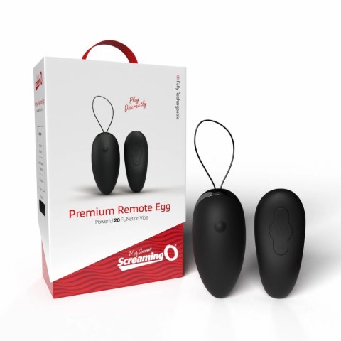 Zdalnie sterowane jajeczko wibrujące - The Screaming O Premium Remote Egg Black The Screaming O Zdalnie sterowane jajeczko wibrujące - The Screaming O Premium Remote Egg Black The Screaming O