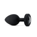 Zdalnie sterowany plug analny - B-Vibe Vibrating Jewel Plug XXL Black B-Vibe