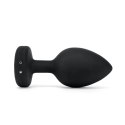 Zdalnie sterowany plug analny - B-Vibe Vibrating Jewel Plug XXL Black B-Vibe