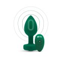Zdalnie sterowany plug analny - B-Vibe Vibrating Jewel Plug M/L Emerald B-Vibe
