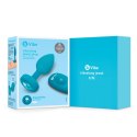 Zdalnie sterowany plug analny - B-Vibe Vibrating Jewel Plug S/M Aquamarine B-Vibe
