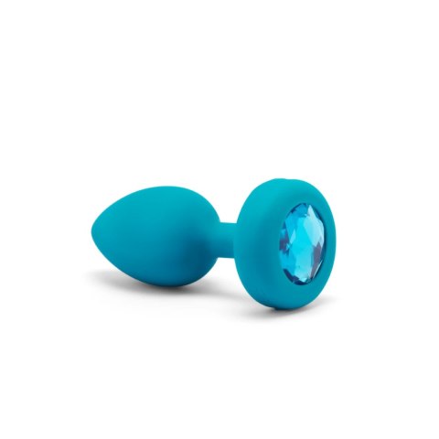 Zdalnie sterowany plug analny - B-Vibe Vibrating Jewel Plug S/M Aquamarine B-Vibe Zdalnie sterowany plug analny - B-Vibe Vibrating Jewel Plug S/M Aquamarine B-Vibe