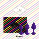 Zestaw plugów analnych - FeelzToys Bibi Purple 3 szt FeelzToys