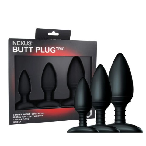 Zestaw plugów analnych - Nexus Butt Plug Trio Set Nexus Zestaw plugów analnych - Nexus Butt Plug Trio Set Nexus