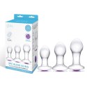 Zestaw szklanych plugów analnych - Glas Bling Bling Anal Training Kit Glas