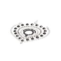Biżuteria do ciała - Bijoux Indiscrets Flamboyant Black & Silver Bijoux Indiscrets