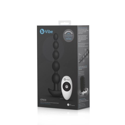 Koraliki analne wibrujące - B-Vibe Cinco Black B-Vibe Koraliki analne wibrujące - B-Vibe Cinco Black B-Vibe