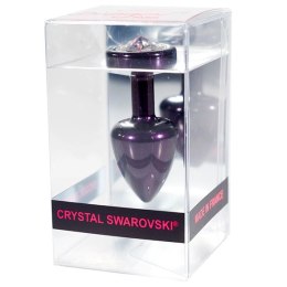 Korek analny ozdobny - Diogol Anni R Eye Purple Crystal Purple 25 mm Diogol