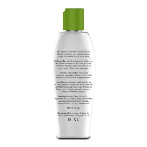 Lubrykant wodny - Pink Natural 140 ml Pink Lubrykant wodny - Pink Natural 140 ml Pink