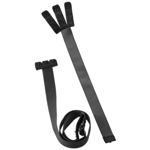 Pasek obniżający zapięcie biustonosza - Bye Bra Flexible Low Back Straps 3 haftki Czarny i Biały Bye Bra Pasek obniżający zapięcie biustonosza - Bye Bra Flexible Low Back Straps 3 haftki Czarny i Biały Bye Bra