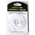 Pierścień erekcyjny - Perfect Fit Ribbed Ring Clear Perfect Fit