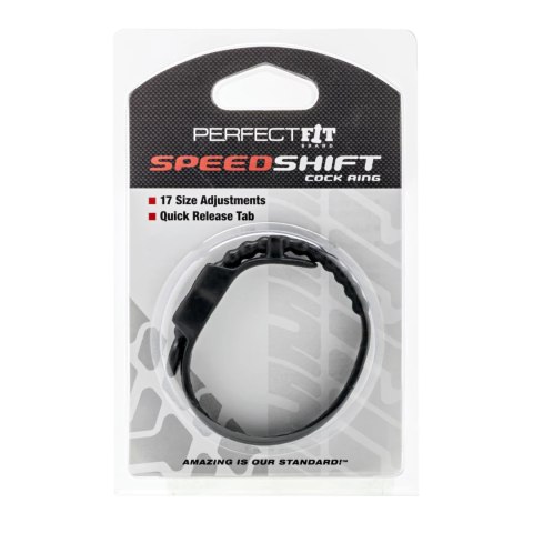 Pierścień erekcyjny - Perfect Fit Speed Shift Black Czarny Perfect Fit Pierścień erekcyjny - Perfect Fit Speed Shift Black Czarny Perfect Fit