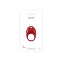 Pierścień wibrujący - Ovo B7 Vibrating Ring Red OVO