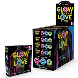 Pierścienie na penisa fosforyzujące - Glow in the Dark Love Rings Spencer & Fleetwood
