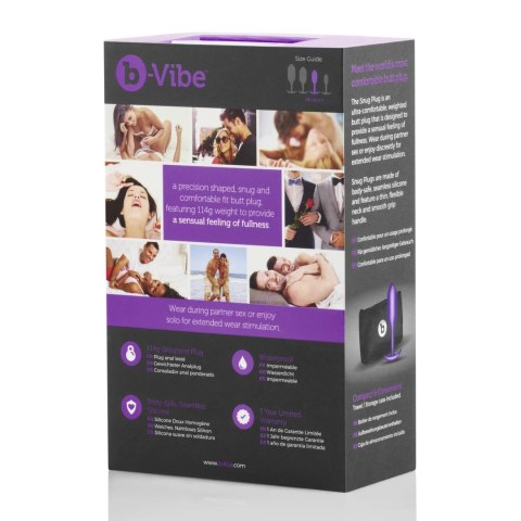 Plug analny - B-Vibe Snug Plug 2 Purple B-Vibe Plug analny - B-Vibe Snug Plug 2 Purple B-Vibe