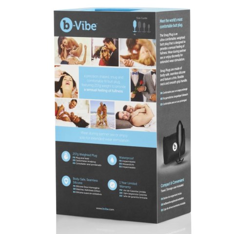 Plug analny - B-Vibe Snug Plug 4 Black B-Vibe Plug analny - B-Vibe Snug Plug 4 Black B-Vibe
