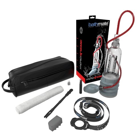 Pompka powiększająca penisa + zestaw akcesoriów - Bathmate Hydroxtreme7 Wide Boy Crystal Clear Bathmate Pompka powiększająca penisa + zestaw akcesoriów - Bathmate Hydroxtreme7 Wide Boy Crystal Clear Bathmate