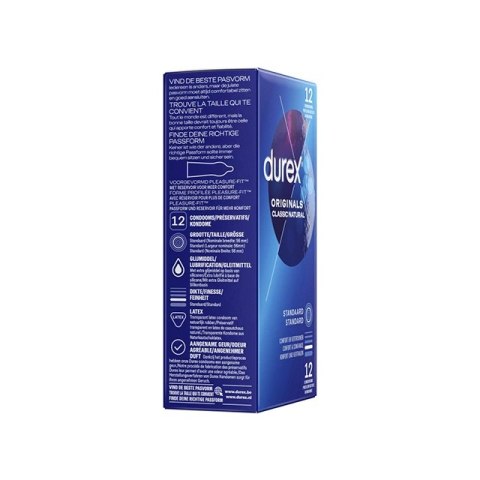 Prezerwatywy - Durex Originals Classic Natural 12 szt Durex Prezerwatywy - Durex Originals Classic Natural 12 szt Durex