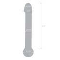 Szklane dildo - Glas Realistic Head Glas