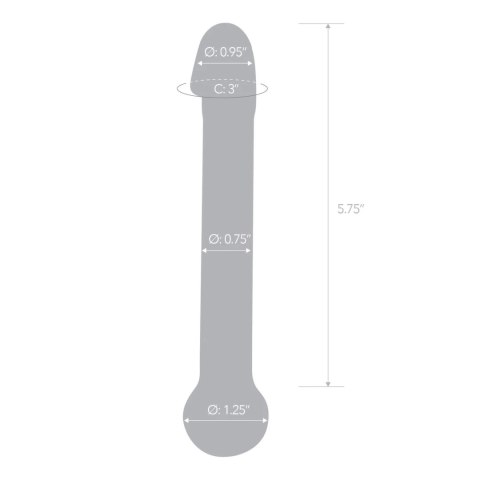 Szklane dildo - Glas Realistic Head Glas Szklane dildo - Glas Realistic Head Glas