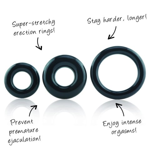 Trzypak pierścieni - The Screaming O RingO 3-Pack The Screaming O Trzypak pierścieni - The Screaming O RingO 3-Pack The Screaming O