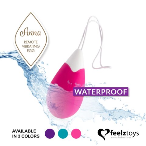 Zdalnie sterowane jajeczko wibrujące - FeelzToys Anna Deep Pink FeelzToys Zdalnie sterowane jajeczko wibrujące - FeelzToys Anna Deep Pink FeelzToys