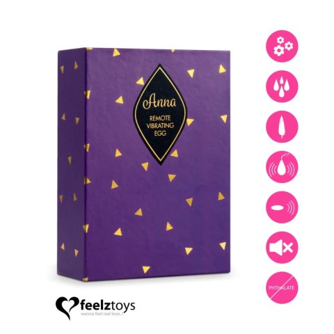 Zdalnie sterowane jajeczko wibrujące - FeelzToys Anna Deep Pink FeelzToys Zdalnie sterowane jajeczko wibrujące - FeelzToys Anna Deep Pink FeelzToys