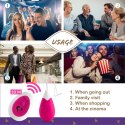 Zdalnie sterowane jajeczko wibrujące - FeelzToys Anna Deep Pink FeelzToys
