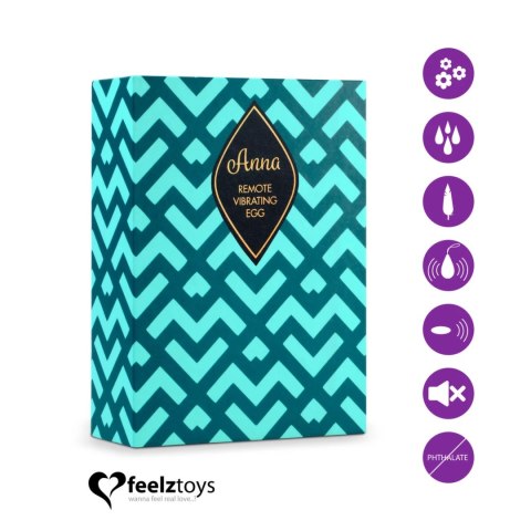 Zdalnie sterowane jajeczko wibrujące - FeelzToys Anna Deep Purple FeelzToys Zdalnie sterowane jajeczko wibrujące - FeelzToys Anna Deep Purple FeelzToys
