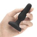 Zdalnie sterowany plug analny - B-Vibe Novice Plug Black B-Vibe